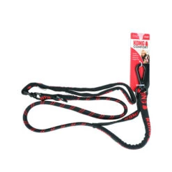 KONG Zero-Shock Leash - Schwarz -Katzen Hundebedarf Geschäft kong zero shock leash zwart 178519 0500 none