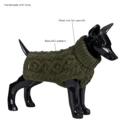 PAIKKA Handmade Knit Sweater -Katzen Hundebedarf Geschäft paikka handmade knit sweater green 217734 0500 none