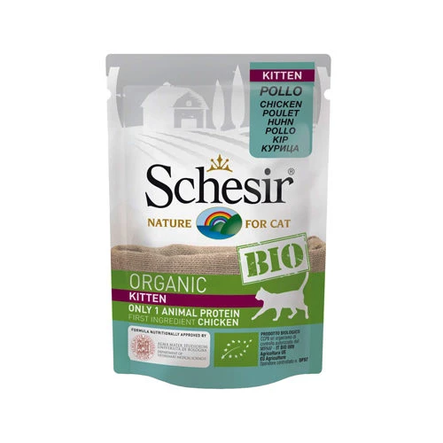 Schesir Kitten Bio - Huhn - Portionsbeutel 3 Schesir Kitten Bio - Huhn - Portionsbeutel